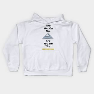 Are you on the square? Kids Hoodie